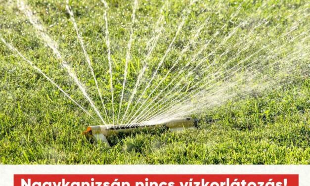 Nagykanizsán nincs vízkorlátozás!