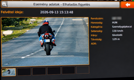 A megengedett sebesség közel háromszorosával száguldozó motorkerékpárost