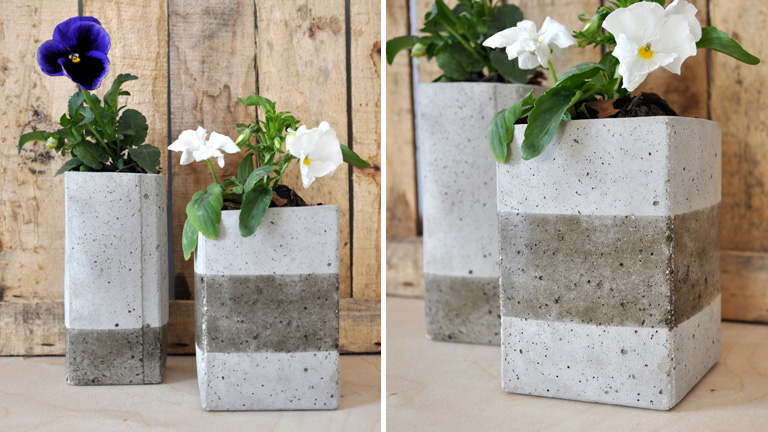 Így készíts menő, minimalista betonkaspót