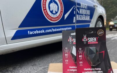 Nem mindennapi adomány: Vadriasztót kaptak a rendőrök