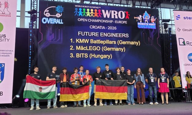 Magyarország ismét bizonyított: méltó 3. helyen végeztek a magyarok a WRO Open Championship nemzetközi versenyen