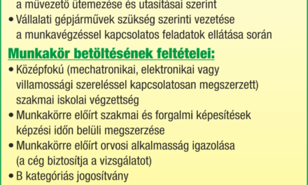 MÚSZERÉSZ Állás !