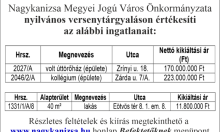 Versenytárgyalási Felhívás !