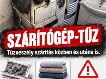 Szárítógép-tűz: működés közben és utána is lehet veszély !