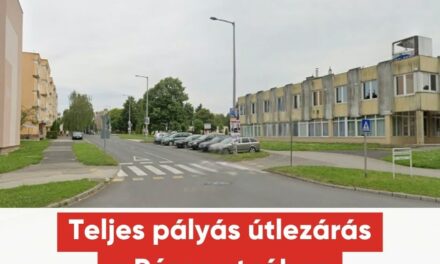 Útlezárás a Rózsa utca egy szakaszán