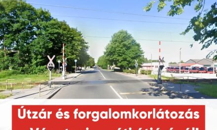 Útzár és forgalomkorlátozás a Vár utcai vasúti átjárónál!