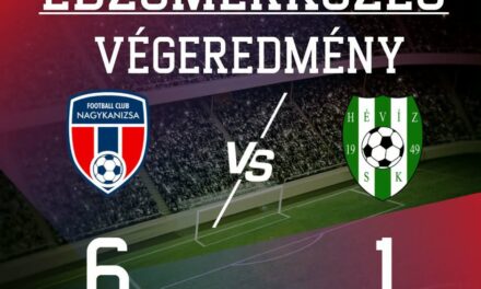 Felkészülési mérkőzésen csapatunk 6-1-es győzelmet aratott a Hévíz SK ellen!