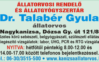 Dr.Talabér Gyula állatorvos !