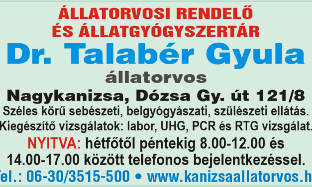 Dr.Talabér Gyula állatorvos !