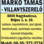 Markó Tamás Villanyszereló