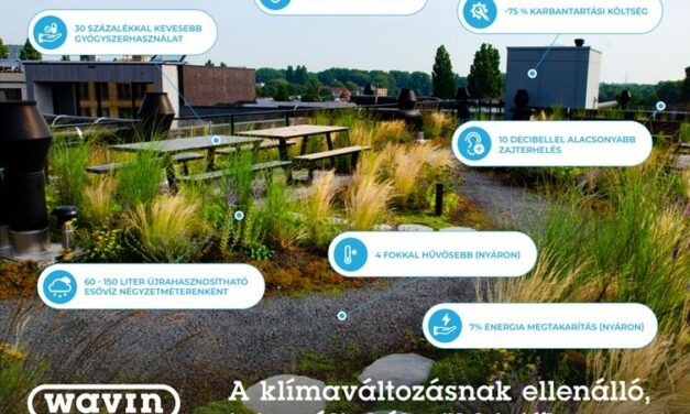 Wavin Építőipari Trendmutató: a kék-zöld tetőké a jövő