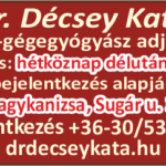 Dr Décsey Kata fül- orr- gégegyógyász adjunktus !