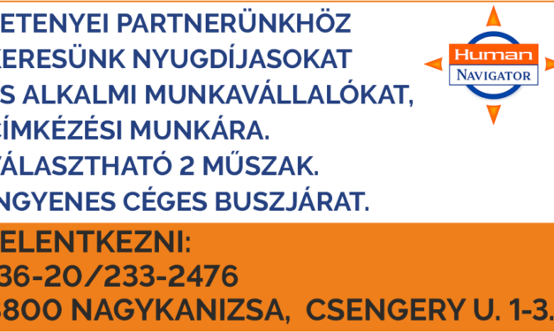 Dolgozókat keresúnk !