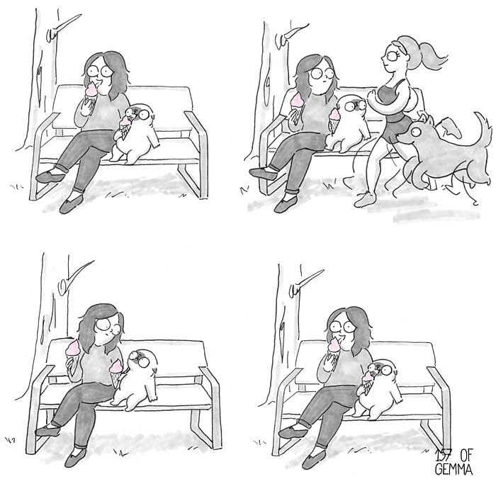 Őszinte rajzok egy kutyával való együttélésről