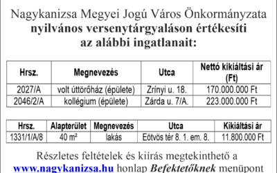 Versenytárgyalási Felhívás !