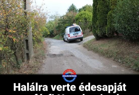 Halálra verte egy férfi édesapját Nagykanizsán !