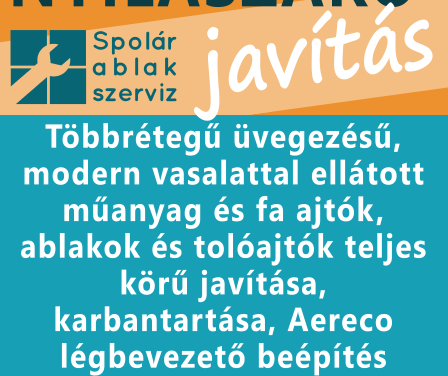 NYÍLÁSZÁRÓ- Javitás