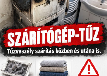 Szárítógép-tűz: működés közben és utána is lehet veszély !